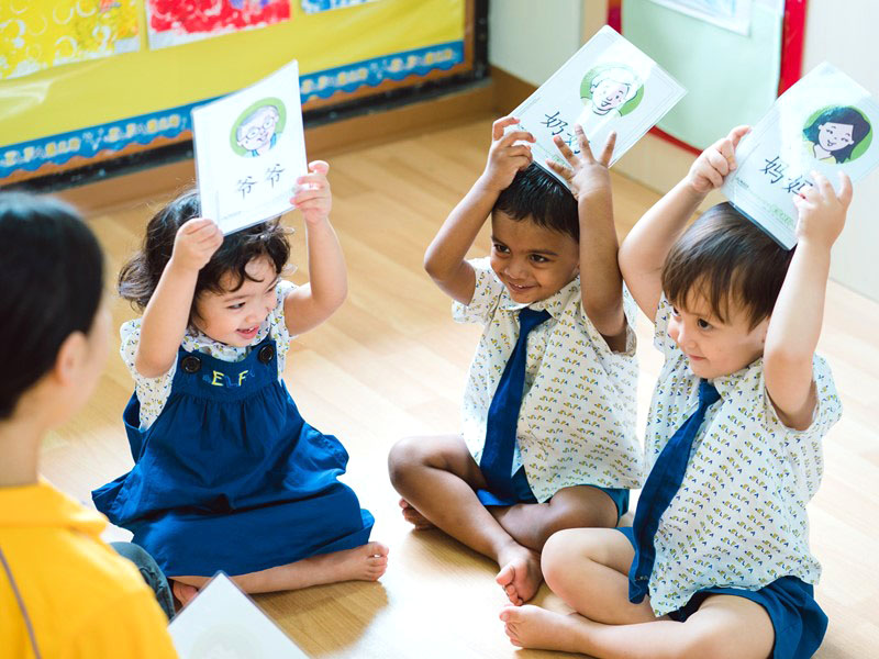 preschool students learn mandarin in Singapore