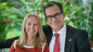 image of Catharina Jevrell and the Swedish ambassador to Singapore