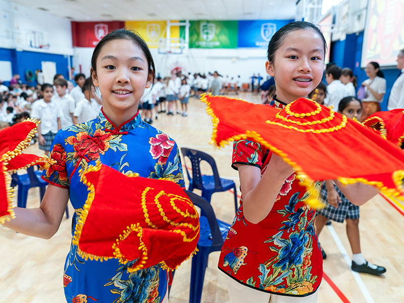 cultural dance - tanglin trust school learning mandarin in Singapore