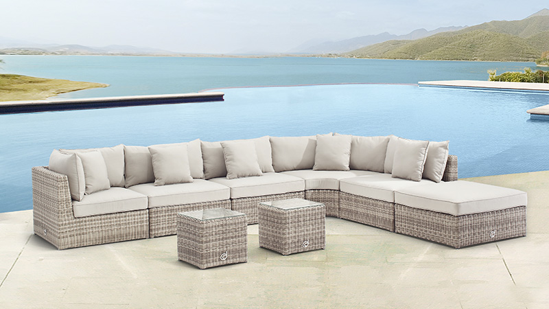 outdoor sofa set rattan