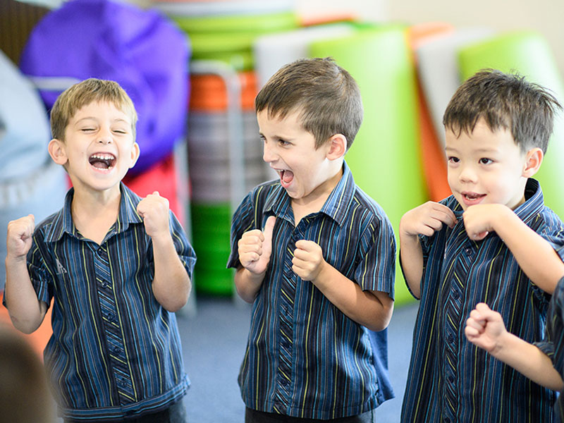 Australian International School boys laughing preschool curriculum