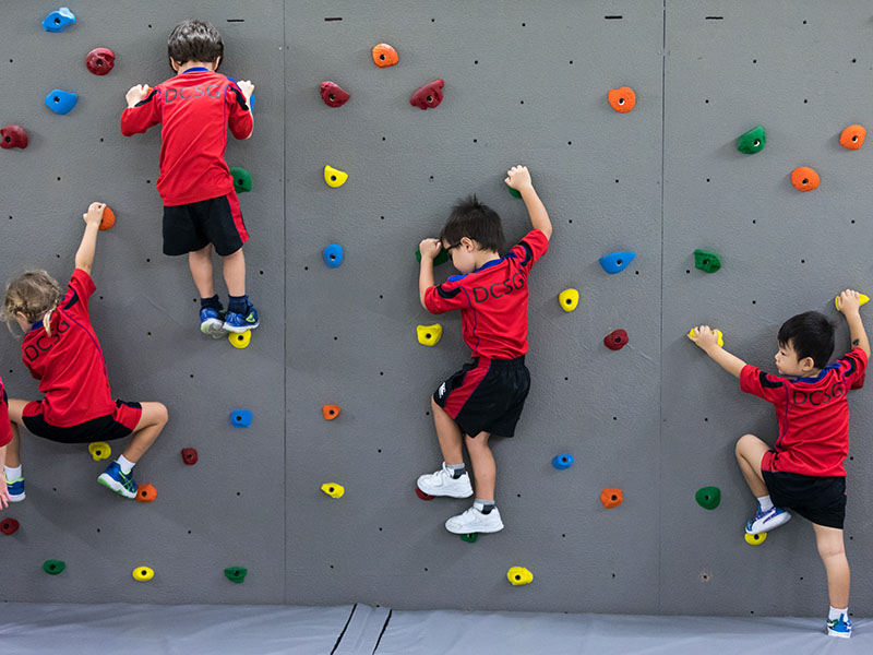 DUCKS preschool curriculum climbing activity