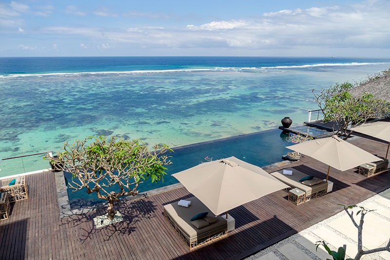 Grand Cliff Nusa Dua pool view family resorts in Bali