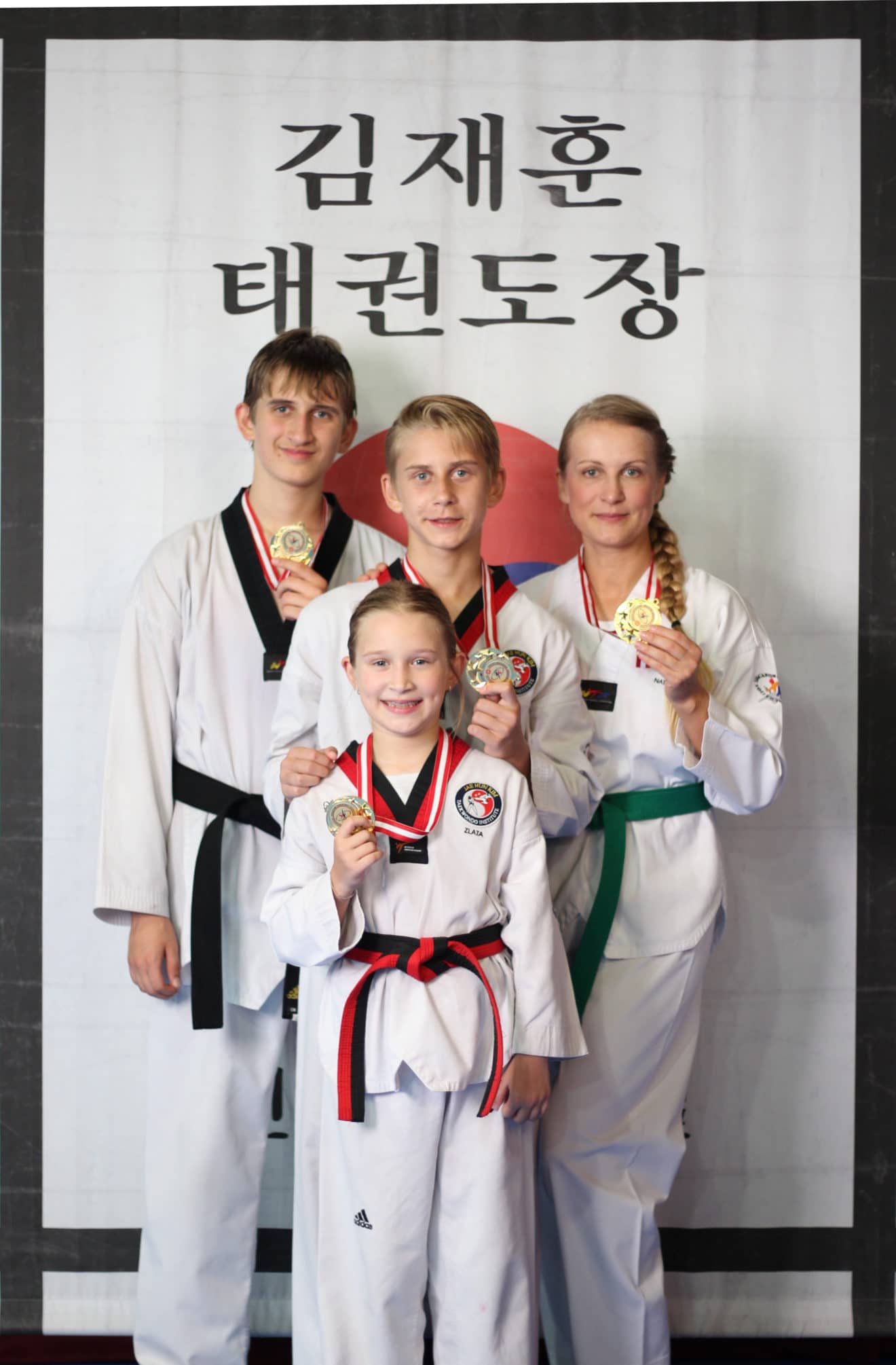 J H Kim Taekwondo Institute students Chaykun family