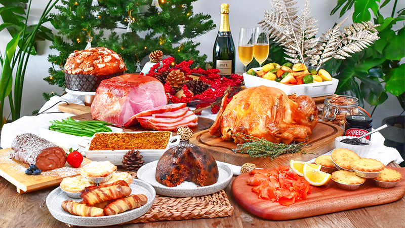Sasha’s Fine Foods christmas meals and drinks with roast turkey