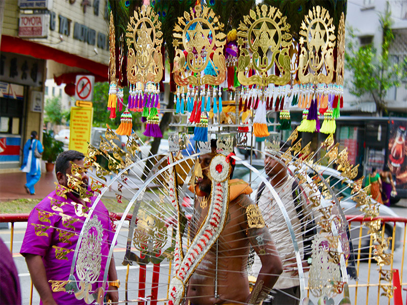 Thaipusam in Singapore Hindu ritual of Thaipusam
