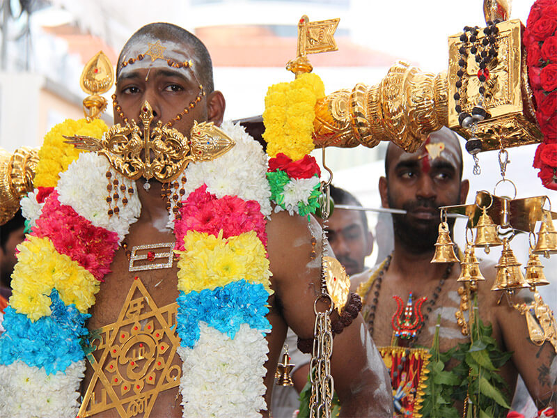  Hindu ritual of Thaipusam parade