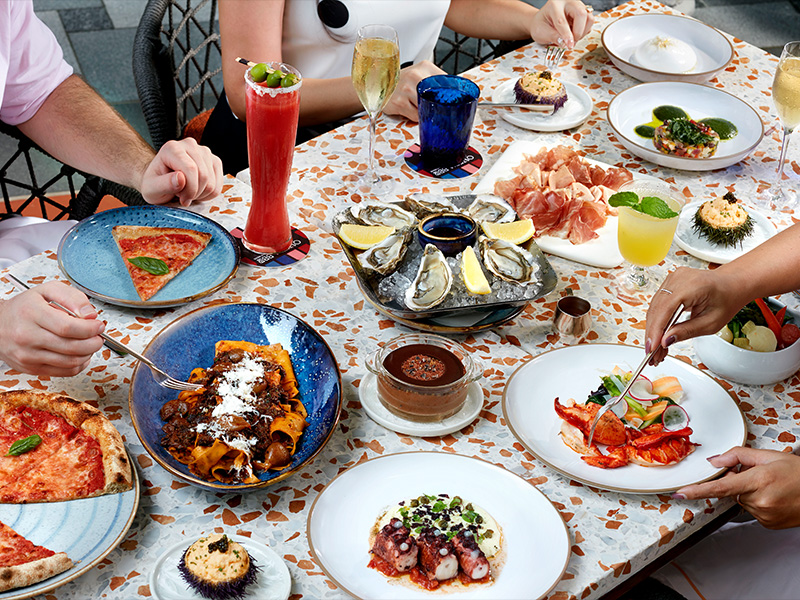 free flow brunches in singapore - Osteria BBR by Alain Ducasse Sunday brunch
