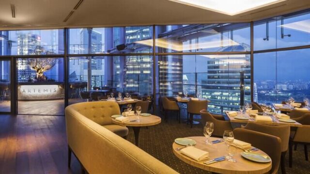 Image of Artemis Grill Singapore Roof-top Restaurant With Stunning View