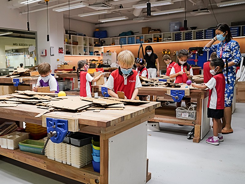 technology programmes Canadian International School workshop class in session