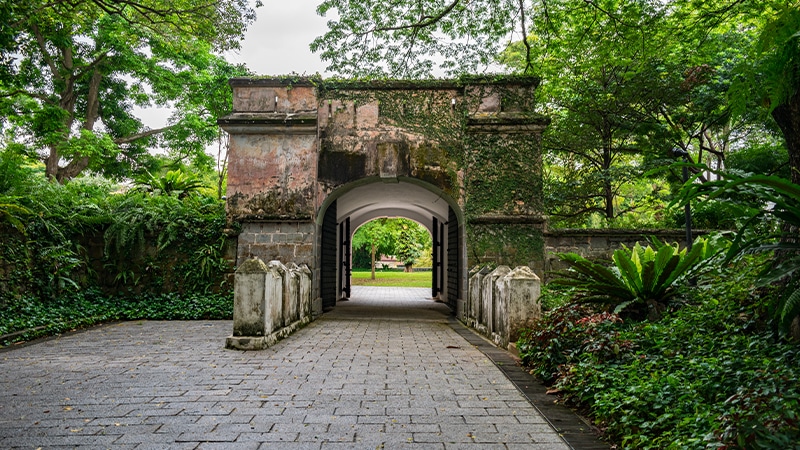 Fort Canning Hiking trails and walks in singapore