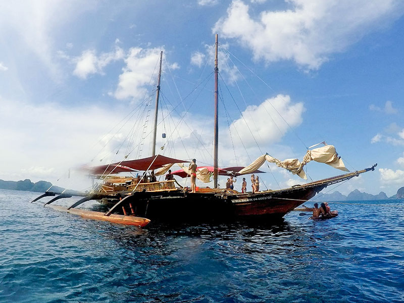Sailing boat in the Philipines