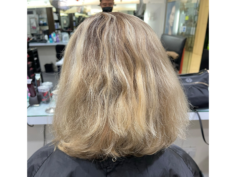 blonde highlights and balayage in singapore