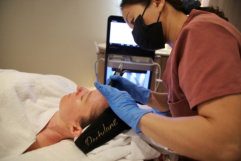 HydraFacial Deluxe with a tailored booster and LED light for pigmentation and more