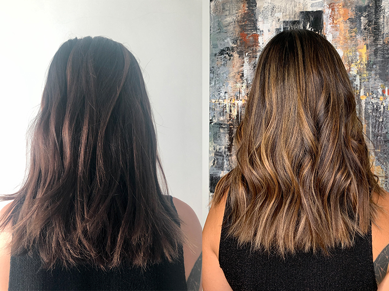 balayage for highlights, lowlights and hair colour treatments 