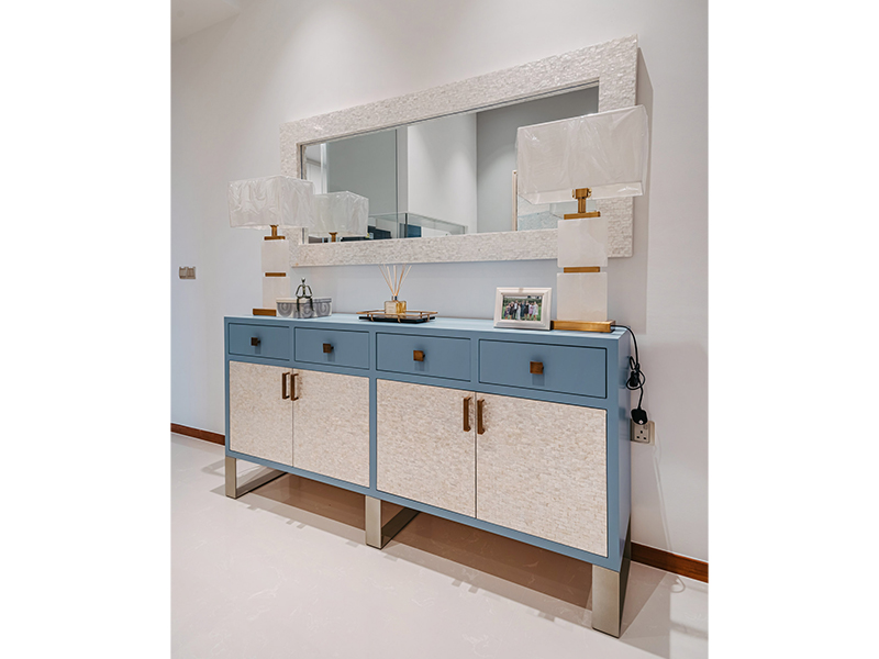 Blue sideboards