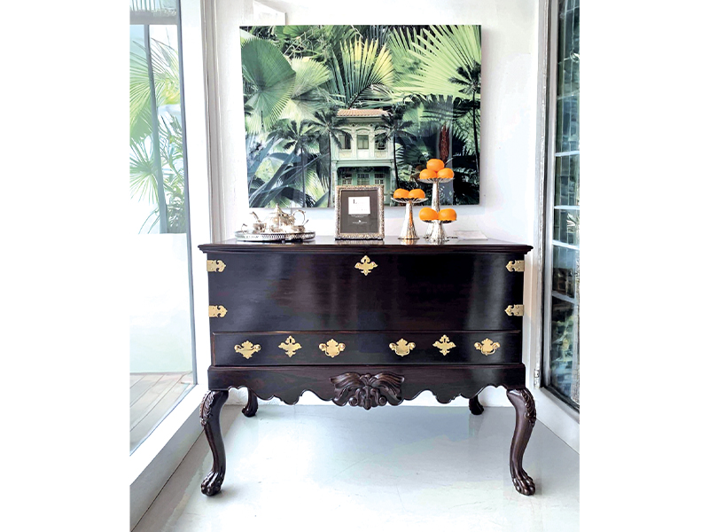 antique rosewood cabinet