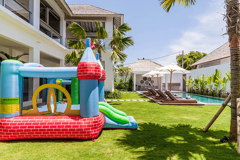 Villa Joju family-friendly villa in Bali pool and bouncy castle