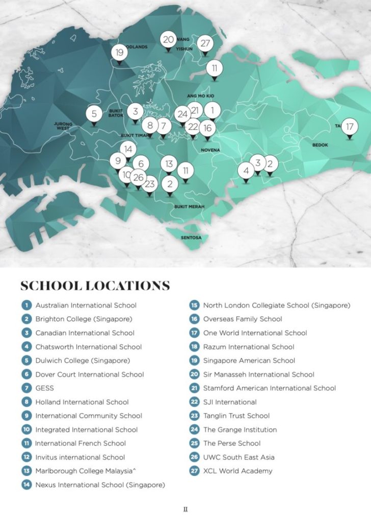 best international schools in Singapore locations