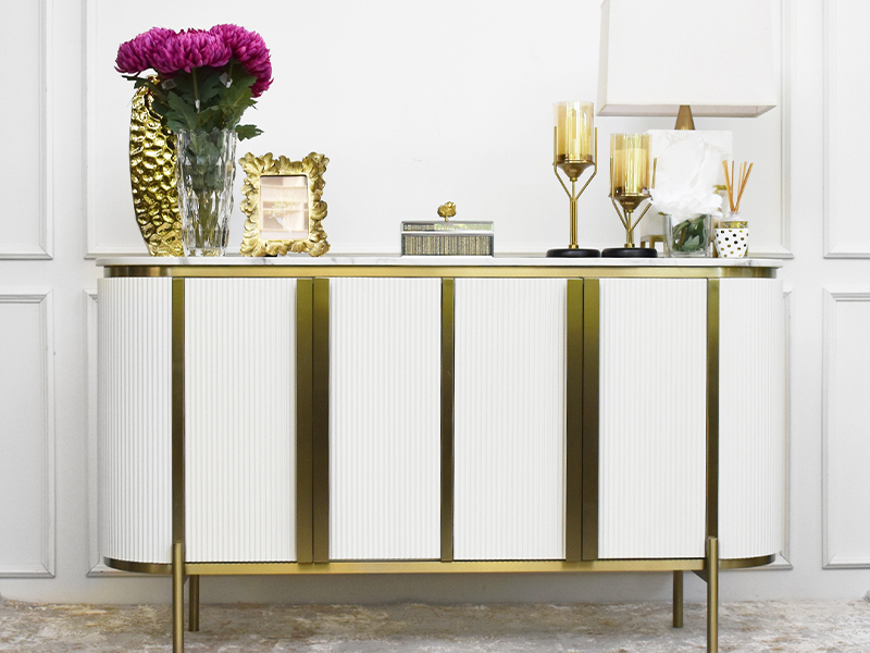 Verity Ivory four-door cabinet sideboard
