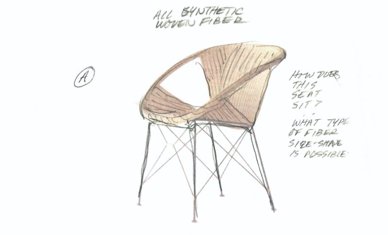 Janice's initial sketches for the Suki chair - tips on building a global business