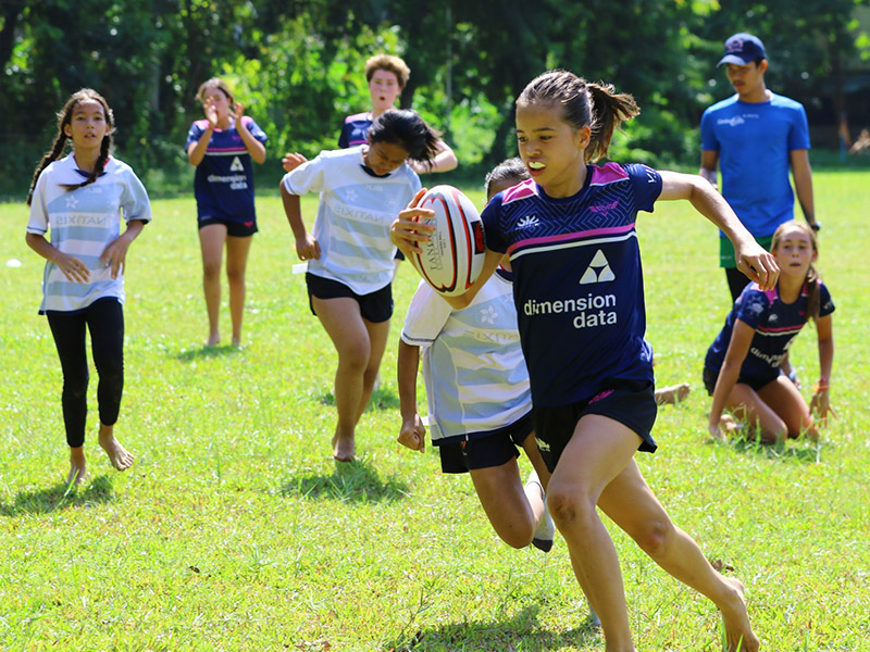 Singapore Valkyries Girls Rugby programme players