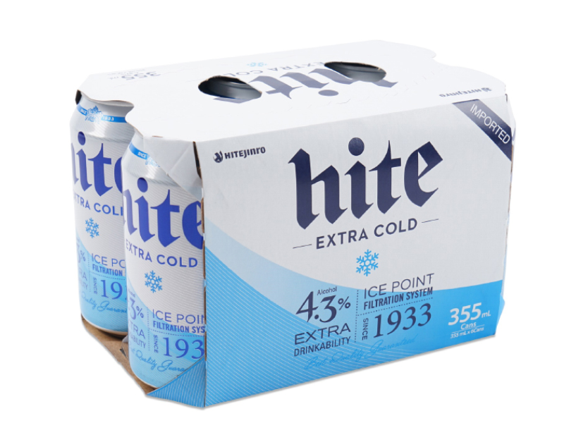 Hite Extra Cold beer