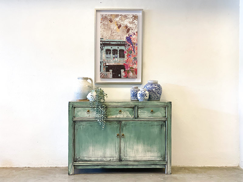 vintage home decor cabinet