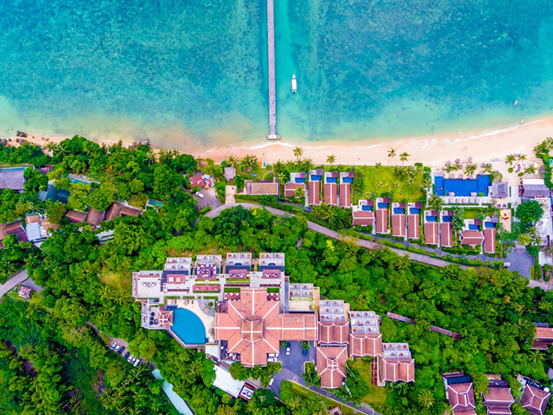 Intercontinental Koh Samui resort from above