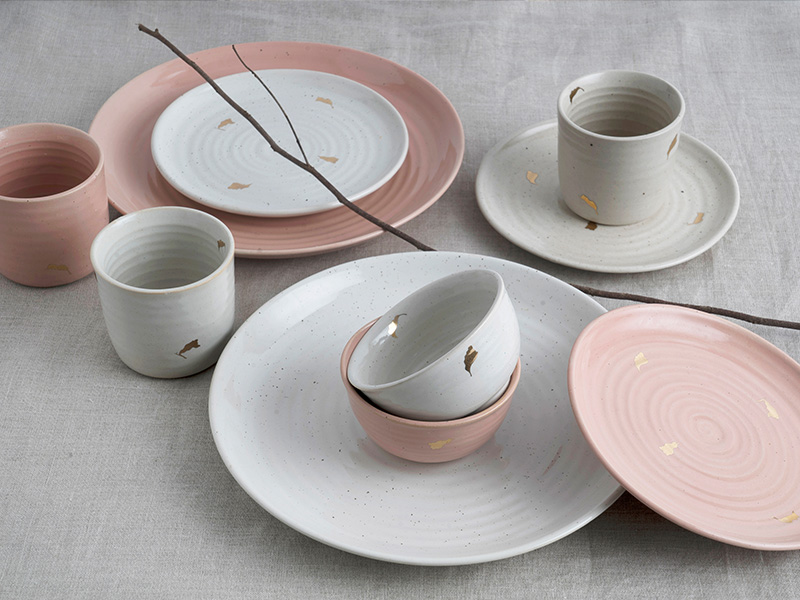 pottery tableware settings
