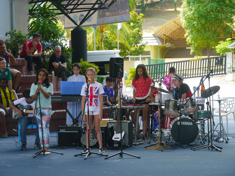 Chatsworth Students performing live in onstage in the school music program