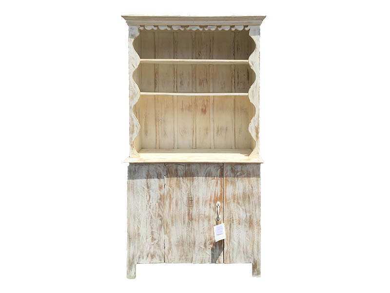 Kitchen Cabinet in sand-blasted finish from India, price on request, Woody Antique House 23 Rafter wood ladder, $139, WTP