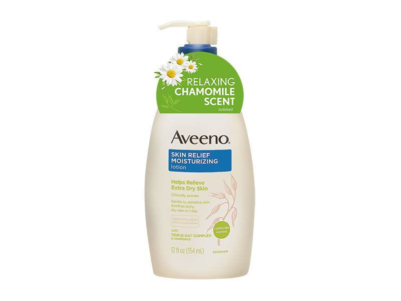 Aveeno Skin Relief Moisturising Lotion (chamomile scent), skincare products for sensitive skin