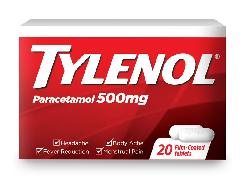 Tylenol 500mg paracetamol 