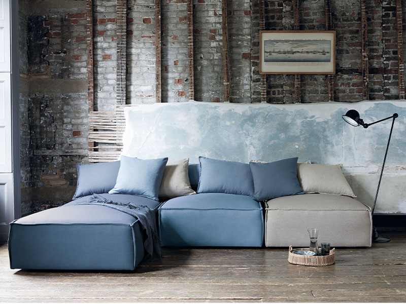 Customised sofa set with Cambay fabric