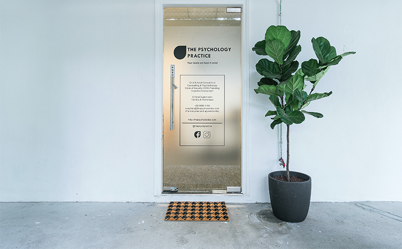The Psychology Practice clinic front door therapy