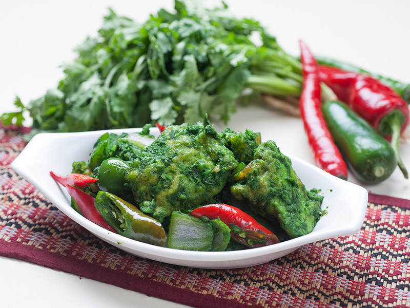 The parsley fish Tibetan food