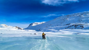 Greenland ice lake