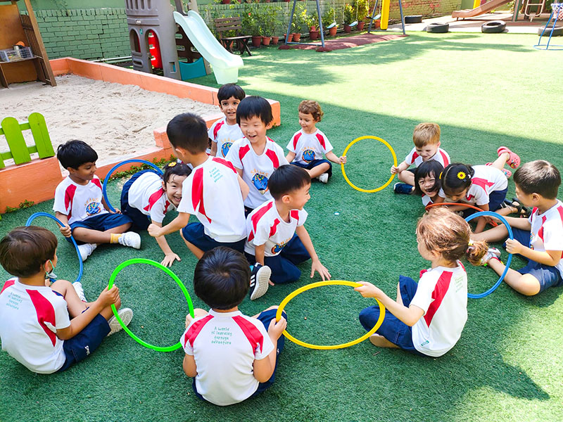Shaws Preschool outdoor playground for kids at singapore preschools