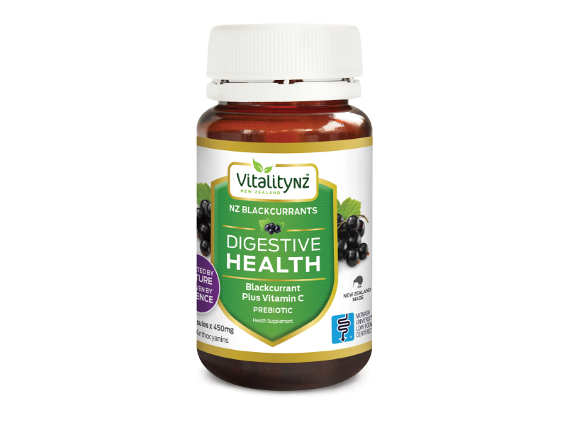 benefits of blackcurrants Vitality Wellness Digestive Health supplement