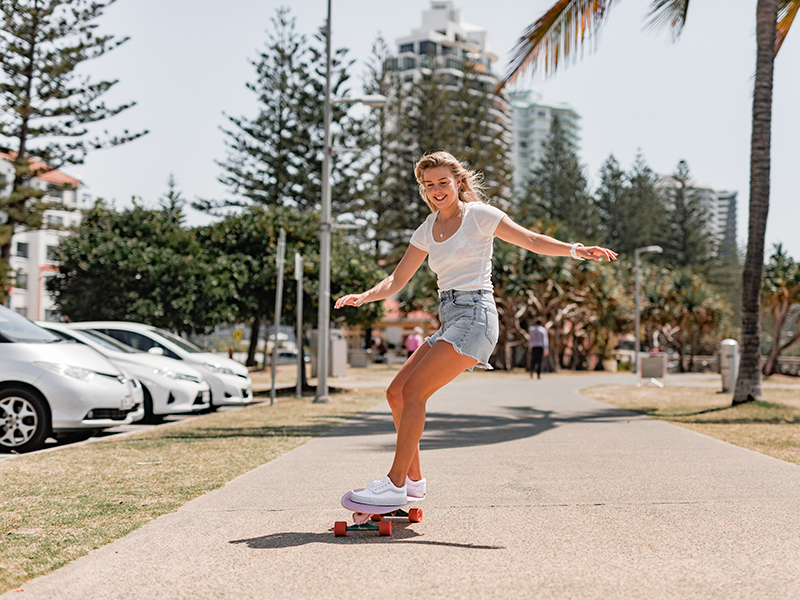 skateboards White & Black Trading Highline Surfskate girl penny skateboard 