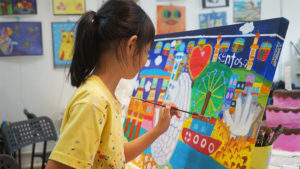 Little Artists Studio kids' art classes singapore painting
