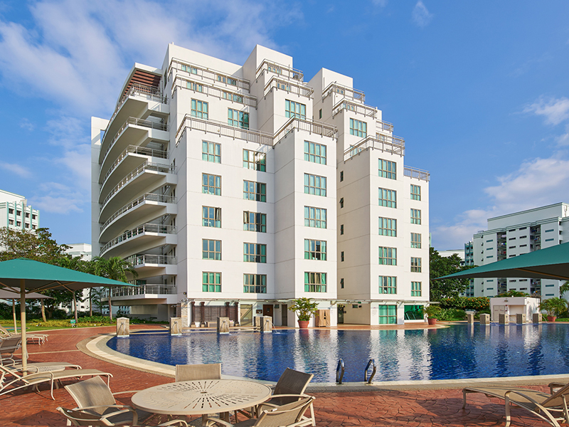 Village Residence Hougang pool short term accommodation Singapore