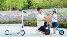 Father and child bike and scooter where to go scooting in Singapore