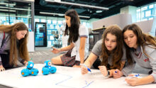 XWA students using robotics educational technology to learn 21st century skills