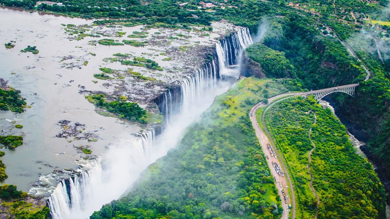 Victoria Falls Zambia and Zimbabwe waterfalls