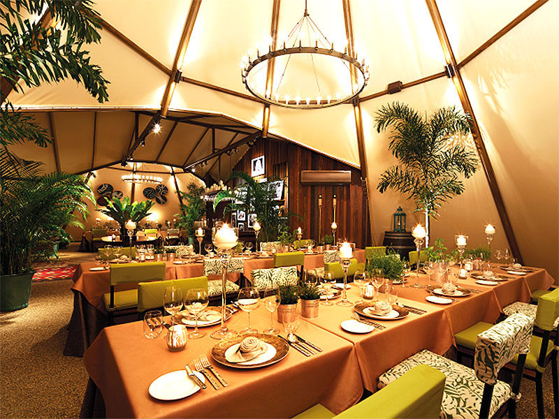 dinner in tipi tent date night idea for couples