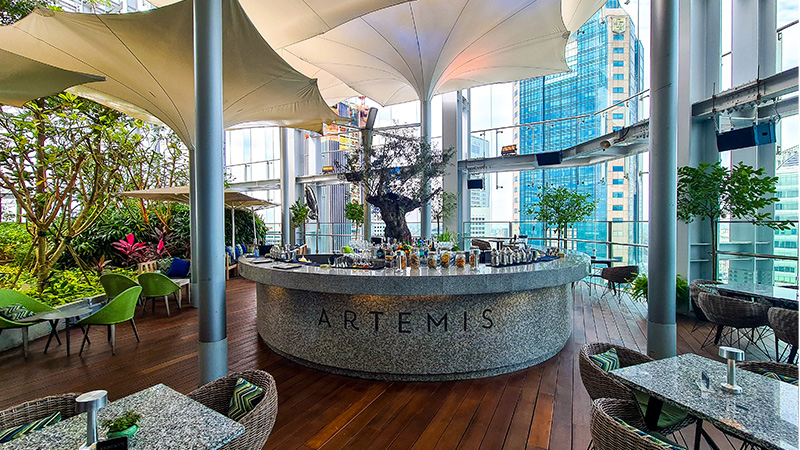 Artemis Grill & Sky Lounge rooftop bars in singapore