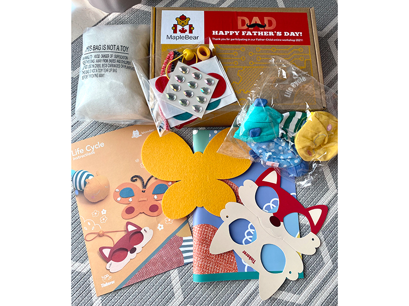DIY kit for Maple Bear workshop to celebrate Father's Day