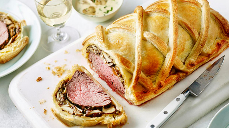 recipe for Beef Wellington with a Tarragon Twist